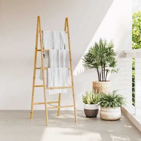 ECHELLE PORTE SERVIETTES PM EVASEE 5 BARREAUX 100% BAMBOU - BAMBOU ECHELLE PORTE SERVIETTES PM EVASEE 5 BARREAUX 100% BAMBOU - BAMBOU