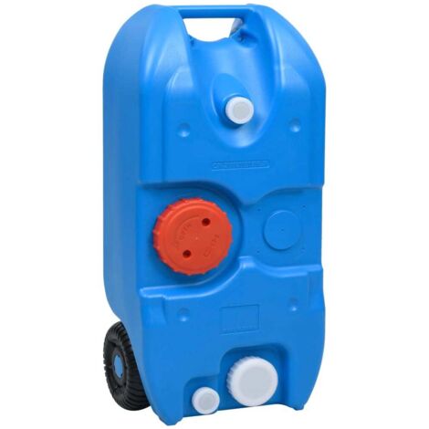Réservoir D'eau 40L Sur Roues Outsunny – Portable Avec Tuyau Et Robinet, Pour Camping Et Caravane