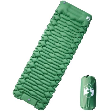 Matelas Autogonflant 1 Personne 192x66cm Avec Oreiller - Pour Camping, Randonnée, Plage, Yoga (gris)