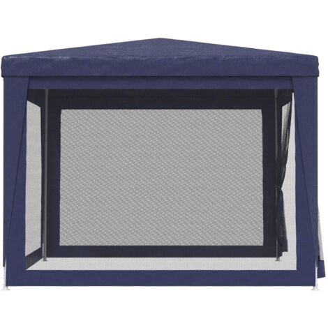 VidaXL Tente De Fête Anthracite 2.5x2.5m Avec 4 Parois Latérales En Maille - Chapiteau Pavillon Tonnelle Jardin Parfait Pour Réceptions