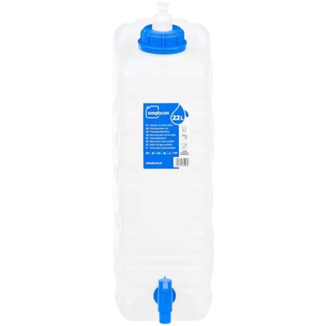 Bidon Eau + Distributeur Savon 10/20/30 L Blanc Avec Robinet - Pratique Camping Jardin