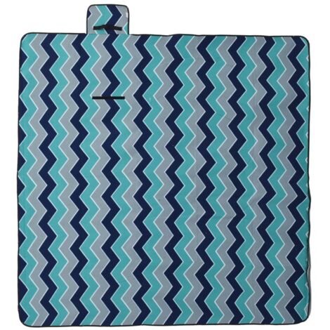 Grande Couverture De Pique-nique Pliable Crivit - Imperméable - 127x168cm - Bleu/rouge