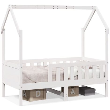 vidaXL Cadre de lit d'enfants forme de maison sans matelas 90x200 cm