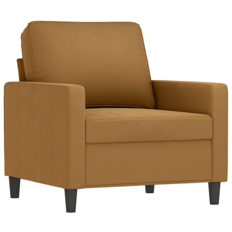 vidaXL Fauteuil marron 60 cm velours - acheter sur