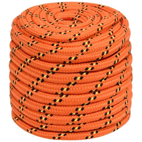 Homgoday Corde Bateau Orange 16mm 50m - Polypropylène Flottante, Amarre Et Gréement