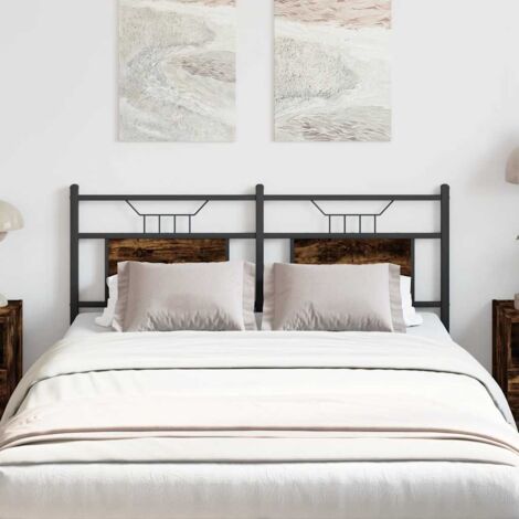 Tête De Lit Rangement Avec LED En Chêne Fumé 140 Cm - Bois D'ingénierie, Prises Intégrées | Pour Chambre Moderne, Rangement Pratique Et Ambiance Lumineuse - 11