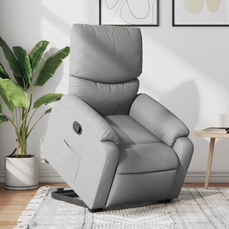 Fauteuil de relaxation manuel Norton tissu Gris