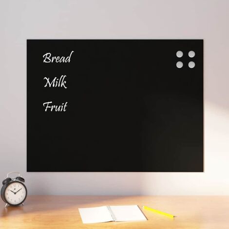 DOLLAR BOSS Tableau Noir Magnétique 45x60 Cm Cadre Bois Rustique - Fixation Murale Pour Bureau, Cuisine, École Ou Café