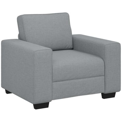 HUA - Canapés - Fauteuil Gris clair 60 cm Tissu - YOS7734920547620