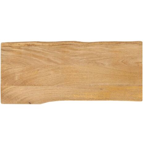 Dessus De Table En Pin Massif 90x40x2,5 Cm - Brut, Non Traité - Pour Table Basse Ou Meuble à Customiser