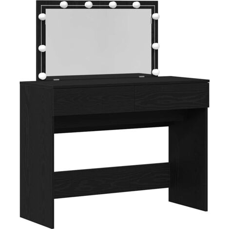 Coiffeuse Chêne noir 100 x 40 x 120 cm Bois d'ingénierie