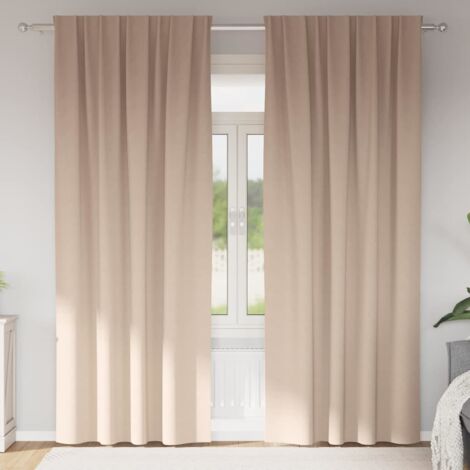 Lot De 4 Rideaux Occultants Pottery Barn, Velours Sergé Taupe, 50x108 Pouces, Pour Toutes Pièces