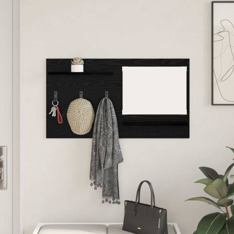 Porte-Manteau Mural Avec Étagère - Bois D'Ingénierie Chêne Sonoma - 75x16x26 Cm