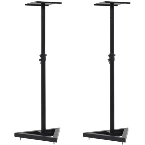 Samson MS200 – Paire De Supports Pour Moniteurs De Studio Réglables, Noirs – Stabilité & Isolation Vibrations