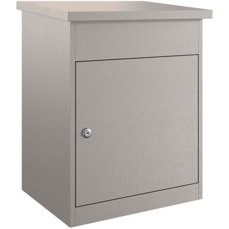 Boîte à Colis Verrouillable 38x23x105 Cm Boîte Aux Lettres Colis Verrouillable En Acier 38x23x105cm En Noir P 010398198333