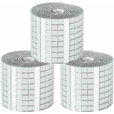 120 Petits Miroirs Carrés 2,5 X 2,5 Cm - Pour Mosaïque, Décoration, Travaux Manuels, Épaisseur 1 Mm