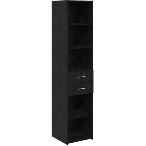 Haut Armoire Chêne noir 40 x 40,5 x 135 cm Bois d'ingénierie