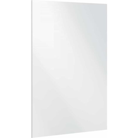 NIMURY Miroir Mural Rectangulaire 50x70 Cm Sans Cadre – Coins Arrondis, Suspendable Horizontal Ou Vertical, Pour Salle De Bain, Chambre, Salon
