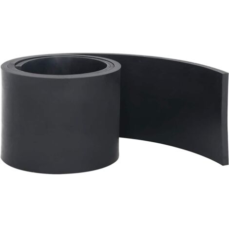 Bord En Caoutchouc Pour Chasse-neige 80x8x1 Cm - Renforcé Double Filet - Protection Surfaces, Déneigement Efficace Et Silencieux - À Découper à La Longueur Voulue
