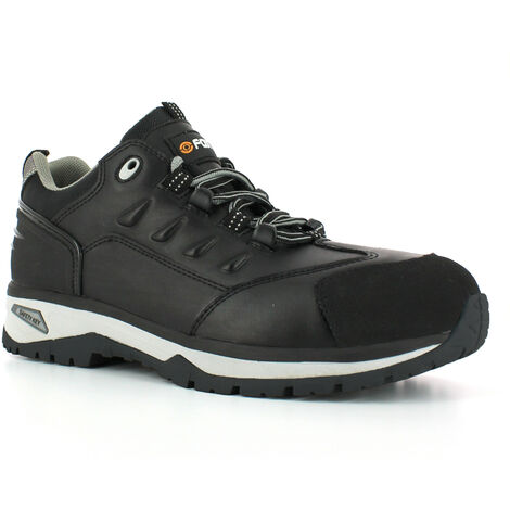 Foxter - Chaussures de sécurité Basses | Hommes | Baskets de Travail | Légères | Imperméable | S3 SRC HRO - Noir