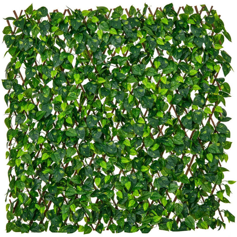Haie artificielle brise-vue extensible 180 x 90 cm intimité design ...