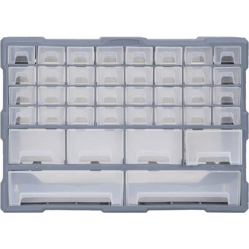 Organiseur 39 tiroirs Boîte de rangement extensible avec étiquettes Casier  à vis outils petites pièces Maison atelier : : Cuisine et Maison