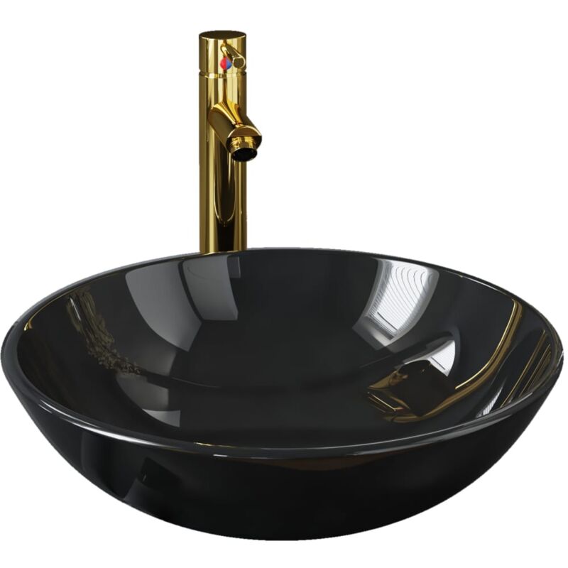 Vasque Lavabo Verre Trempé Transparent – Occasion En Bon état