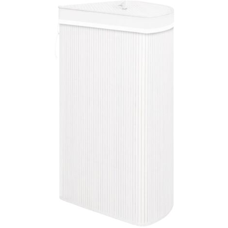 Five Panier à Linge D'Angle En Bambou H 50 Cm 48 Litres Naturel - Design Élégant