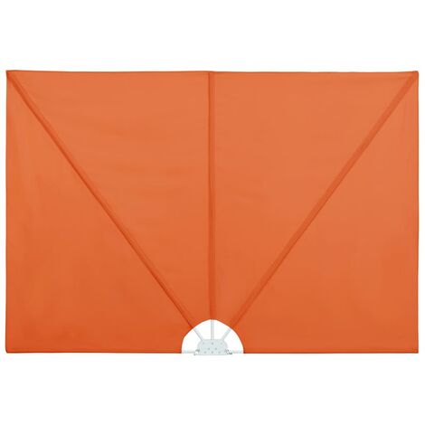 Auvent paravent store brise-vue latéral rétractable de patio jardin terrasse balcon protection visuelle écran 240 x 160 cm orange (1/5)