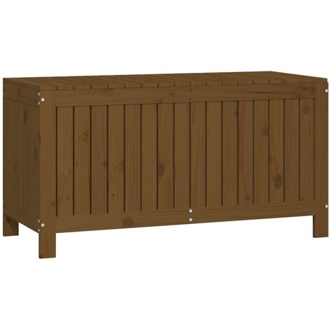 Coffre en bois de pin - Marron - 0.00