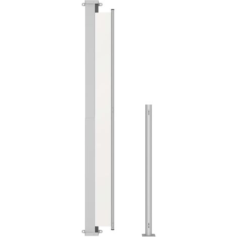Store Latéral Extérieur Rétractable Crème 140x300 Cm - Brise-vue, Pare-soleil, En Polyester Enduit, Cadre Acier/aluminium - 10