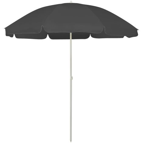 Parasol de plage 240 cm anthracite (1/5)