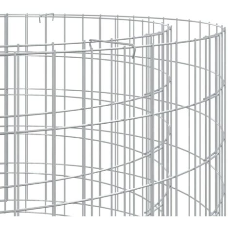 Foyer En Gabion Tidyard Ø100cm - Fer Galvanisé - Pour Jardin, Terrasse, Barbecue Extérieur