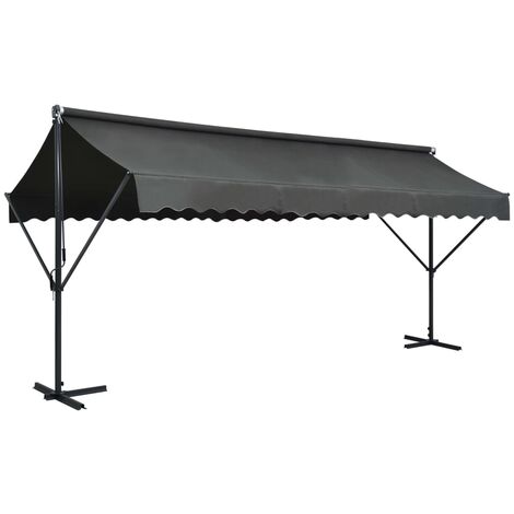 Auvent sur pied 500 x 300 cm anthracite (1/5)