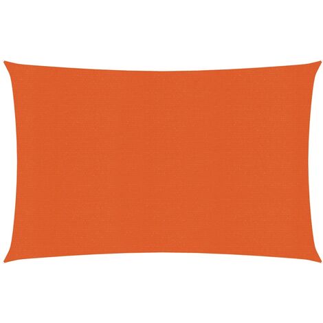 Voile toile d'ombrage parasol 160 g/m² 2,5 x 4 m PEHD orange (1/5)