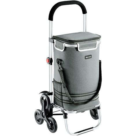 En.casa] Chariot De Courses Pliable Accessoire De Rangement Transport à Roues Capacité 36