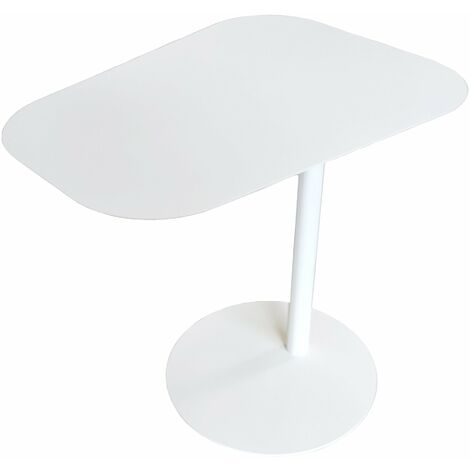 Table D'appoint En Polyéthylène Et Métal Noir, 50 X 50 X 52,5 Cm