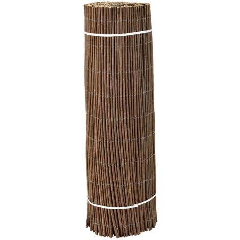 Brise Vue Saule Tressé 1,5x5m - Clôture Naturelle | Protection Intimité Jardin | Fixation Facile