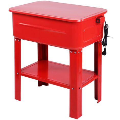 Fontaine De Nettoyage Électrique 13 Litres - Atelier, Garage, Pompe 220V, Débit 6L/min, Bec Flexible