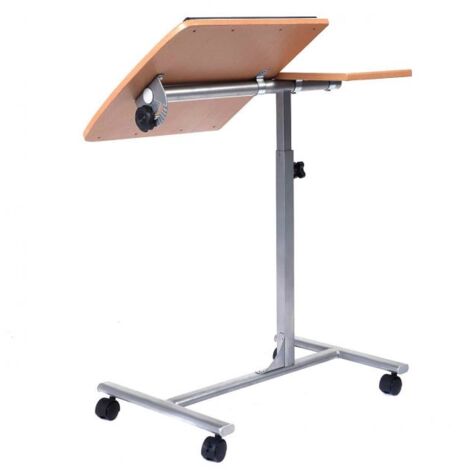 Bureau À Roulettes, Table D'Appoint Réglable En Hauteur, Petit Bureau
