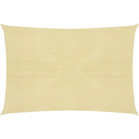 Voile d'ombrage 160 g/m² 6 x 8 m pehd beige (1/5)