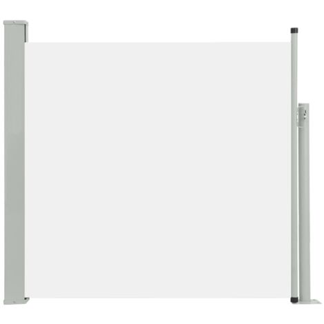 Store Latéral Extérieur Rétractable Crème 140x300 Cm - Brise-vue, Pare-soleil, En Polyester Enduit, Cadre Acier/aluminium - 8