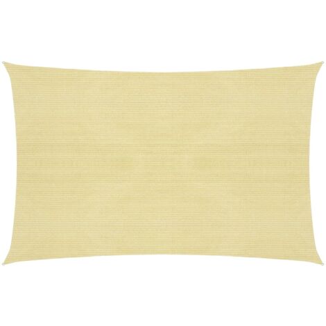 Voile d'ombrage 160 g/m² PEHD 2,5 x 3,5 m beige (1/5)