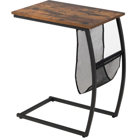 Table De Canapé Artisanale – Style Industriel, Métal Et Bois, Faite Main En France