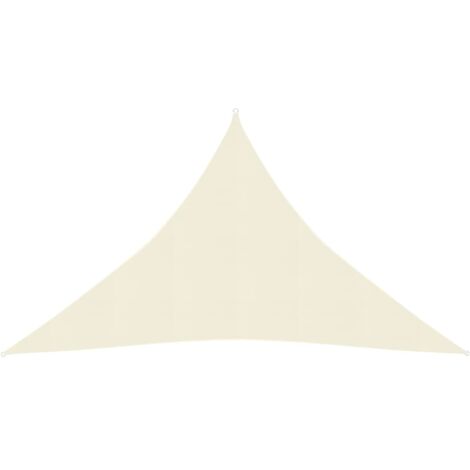 Voile d'ombrage 160 g/m² crème 4 x 4 x 5,8 m pehd (1/5)