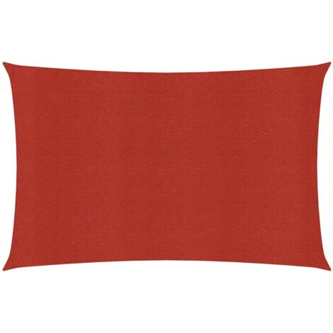 Voile toile d'ombrage parasol 160 g/m² rouge 2,5 x 5 m PEHD (1/5)