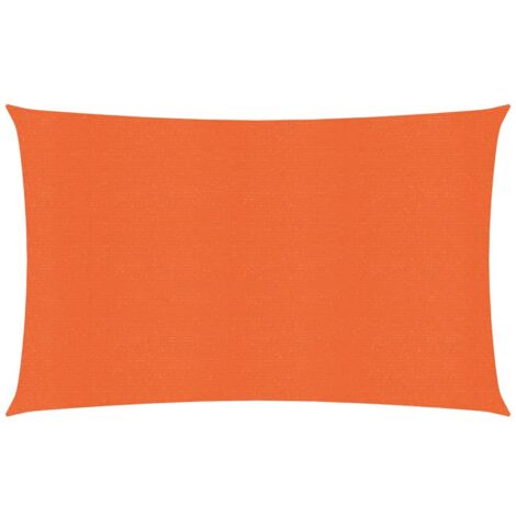 Voile d'ombrage 160 g/m² orange 3,5 x 5 m PEHD (1/5)