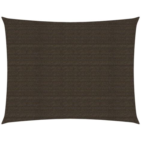 Voile d'ombrage 160 g/m² marron 2 x 3 m PEHD (1/5)