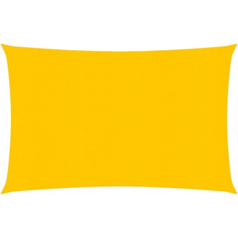 Voile d'ombrage 160 g/m² 3 x 4 m PEHD jaune (1/5)
