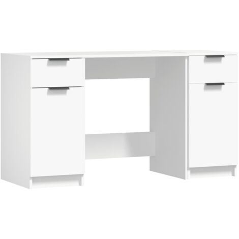Bureau D'ordinateur Industriel Marron Avec Tiroir - 120x56x90.5 Cm, Neuf